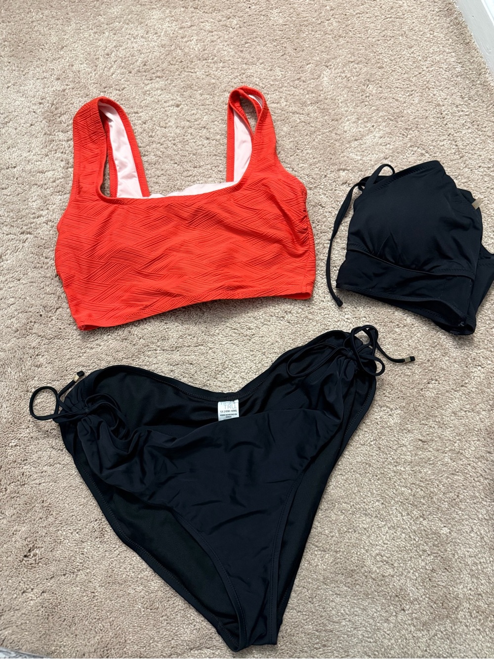 Women's Swim Set- 2 Tops 1 Bottom
